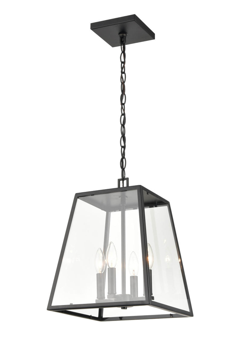Millennium 8014-PBK Four Light Outdoor Lantern, Powder Coated Black