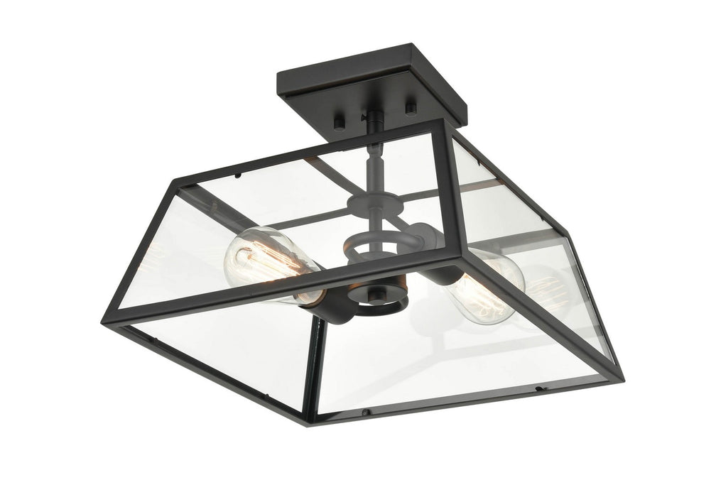 Millennium 8022-PBK Two Light Outdoor Lantern, Powder Coated Black