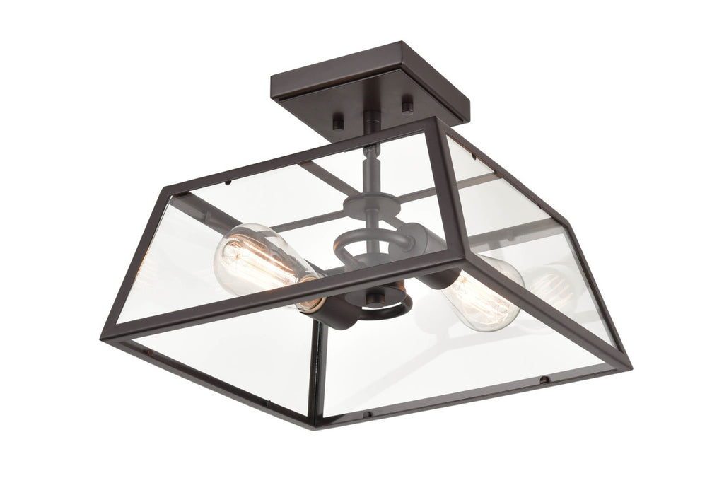 Millennium 8022-PBZ Two Light Outdoor Flush Mount, Powder Coated Bronze