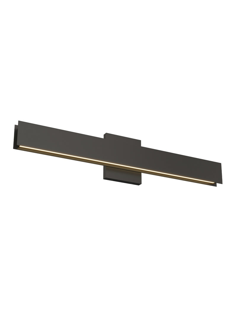 Visual Comfort Modern 700BCBAU24B-LED930 LED Bath, Nightshade Black