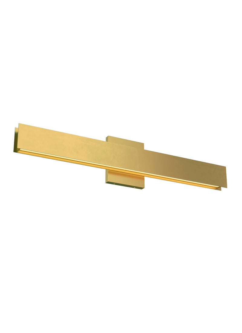 Visual Comfort Modern 700BCBAU24NB-LED930-277 LED Bath, Natural Brass