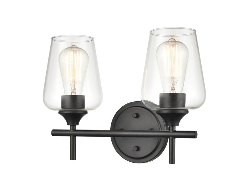 Millennium 9702-MB Two Light Vanity, Matte Black