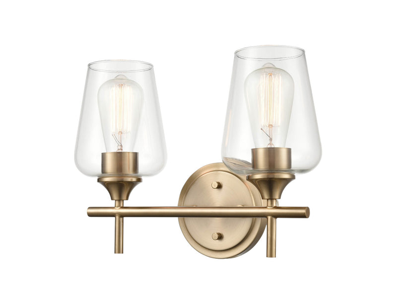 Millennium 9702-MG Two Light Vanity, Modern Gold