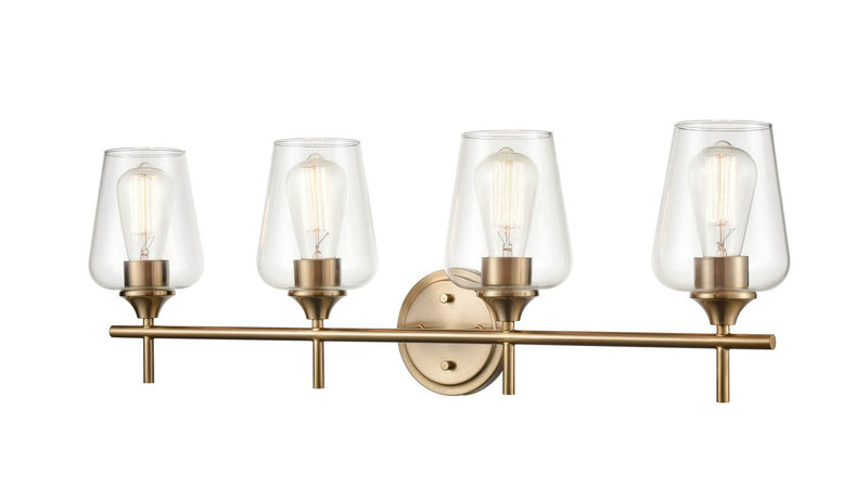 Millennium 9704-MG Four Light Vanity, Modern Gold