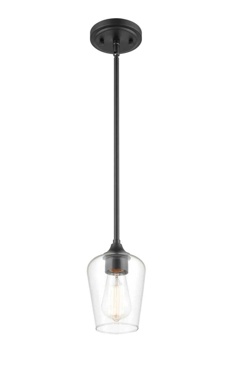 Millennium 9731-MB One Light Mini Pendant, Matte Black