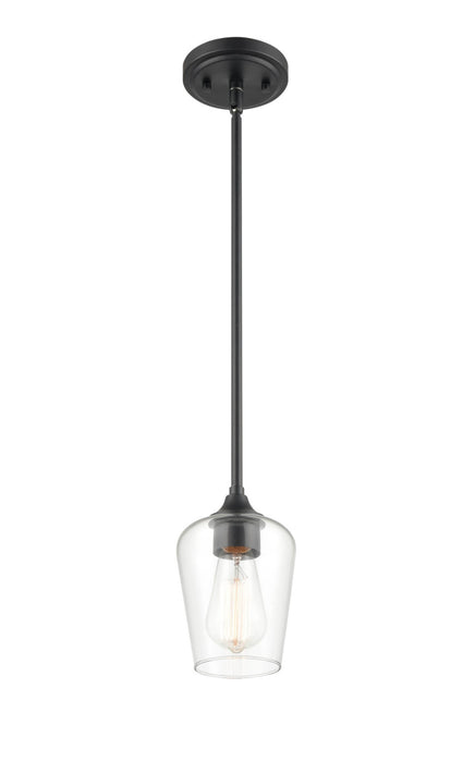 Millennium 9731-MB One Light Mini Pendant, Matte Black
