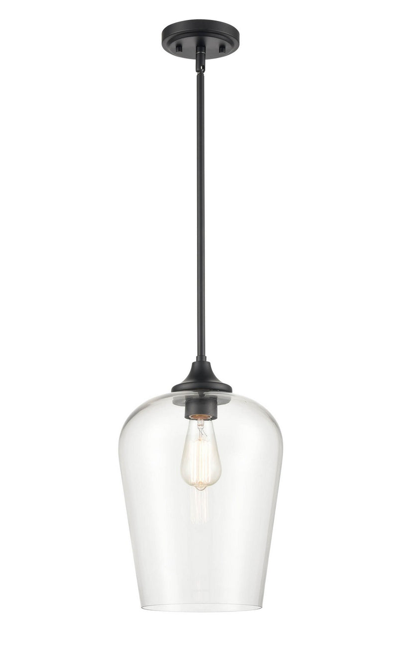 Millennium 9741-MB One Light Mini Pendant, Matte Black