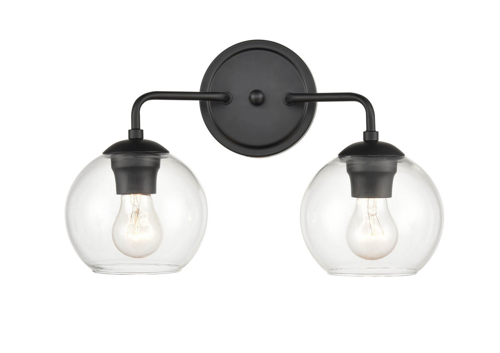 Millennium 9752-MB Two Light Vanity, Matte Black