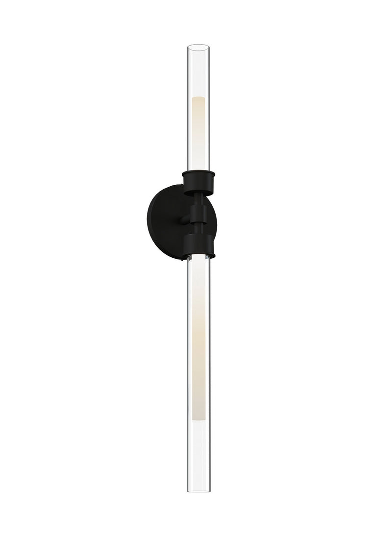 Visual Comfort Modern 700BCLNG2B-LED930 LED Bath, Nightshade Black