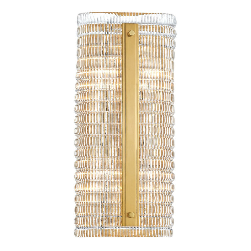 Hudson Valley 2854-AGB Four Light Wall Sconce, Aged Brass
