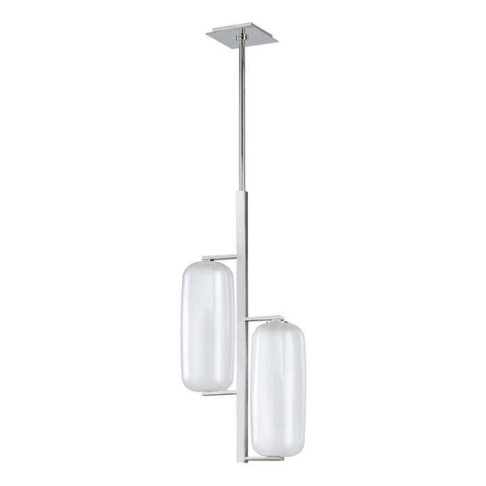 Hudson Valley 3472-PN Two Light Pendant, Polished Nickel