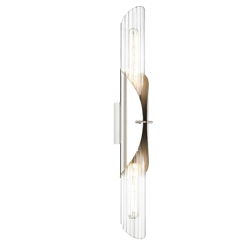 Hudson Valley 3526-PN Two Light Wall Sconce, Polished Nickel