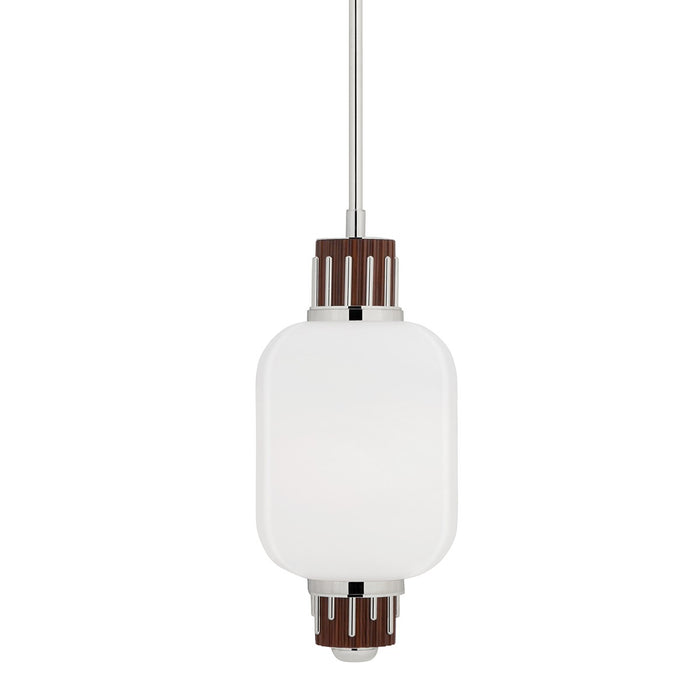 Hudson Valley 3811-PN One Light Pendant, Polished Nickel