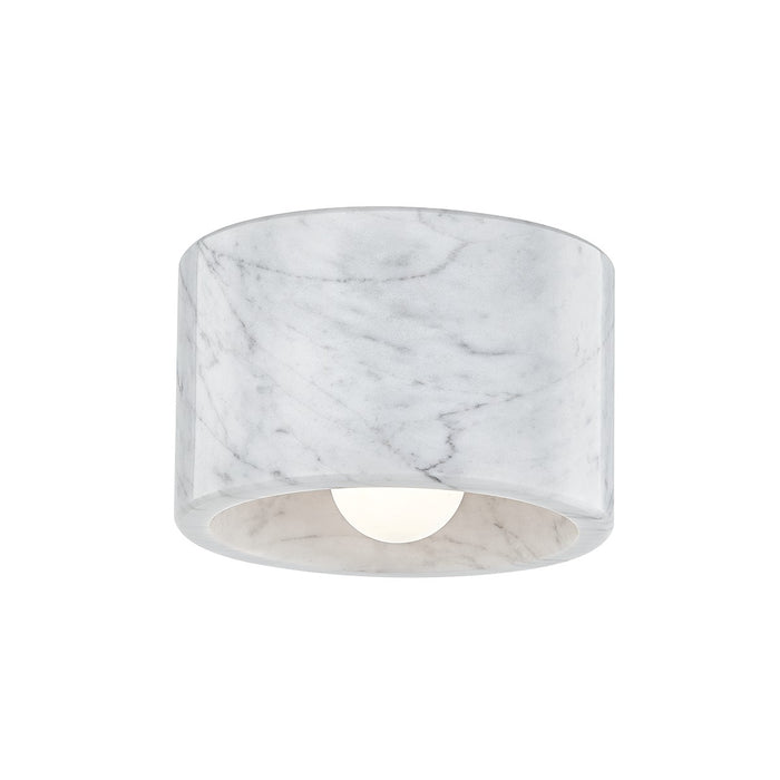 Hudson Valley 4500-WM-PN One Light Flush Mount, Polished Nickel