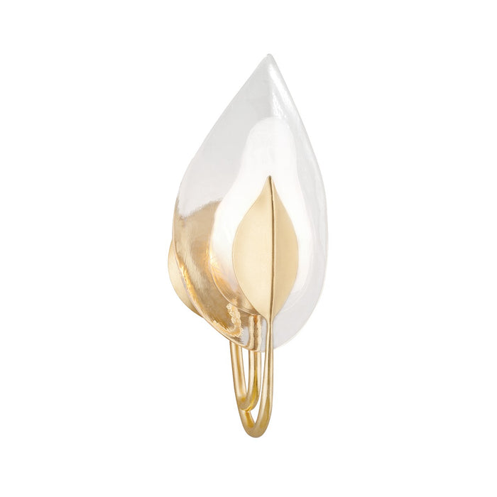 Hudson Valley 4801-GL One Light Wall Sconce, Gold Leaf