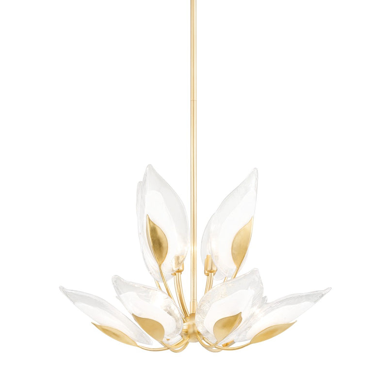 Hudson Valley 4829-GL Ten Light Chandelier, Gold Leaf