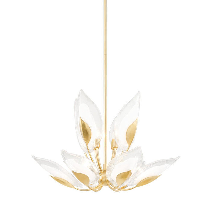 Hudson Valley 4829-GL Ten Light Chandelier, Gold Leaf