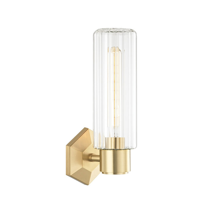 Hudson Valley 5120-AGB One Light Wall Sconce, Aged Brass