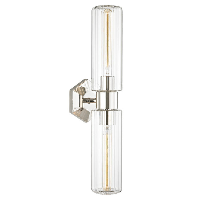 Hudson Valley 5124-PN Two Light Wall Sconce, Polished Nickel