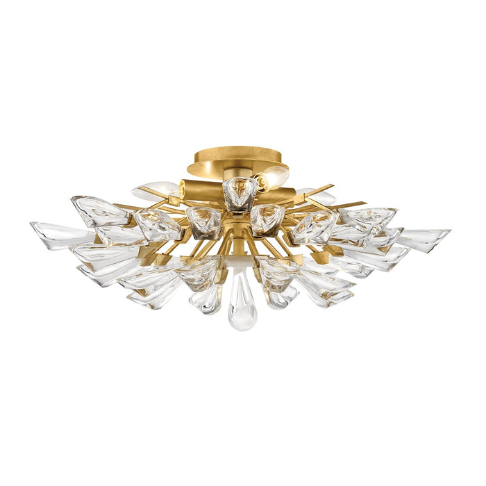 Hudson Valley 7223-GL Four Light Semi Flush Mount, Gold Leaf