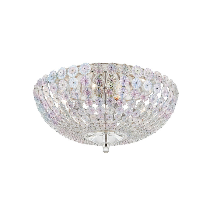 Hudson Valley 8217-PN Four Light Semi Flush Mount, Polished Nickel