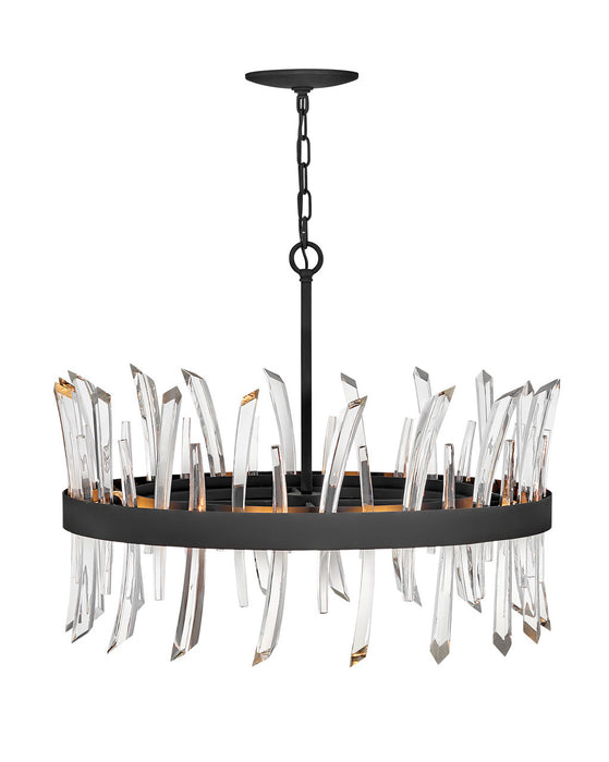 Fredrick Ramond FR30904BLK LED Chandelier, Black
