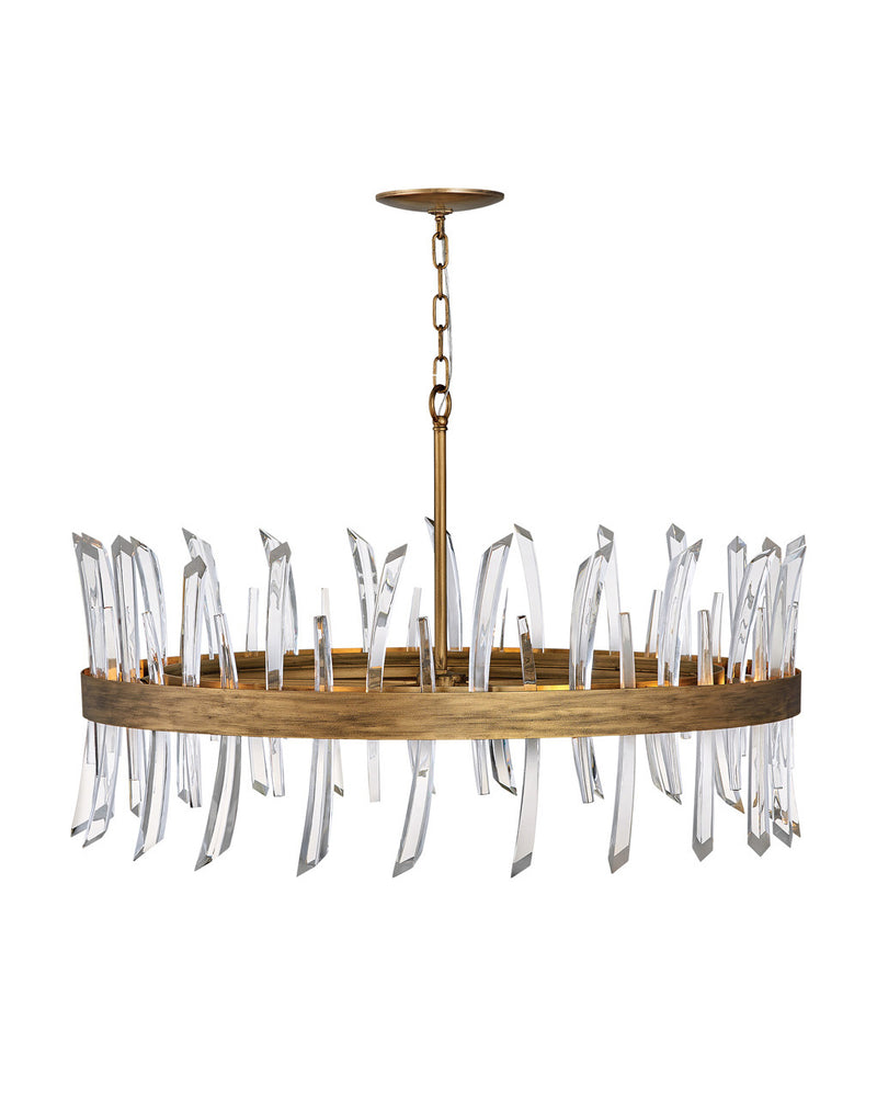 Fredrick Ramond FR30905BNG LED Chandelier, Burnished Gold