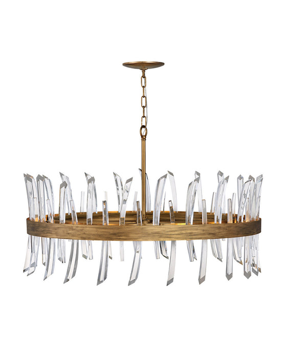 Fredrick Ramond FR30905BNG LED Chandelier, Burnished Gold