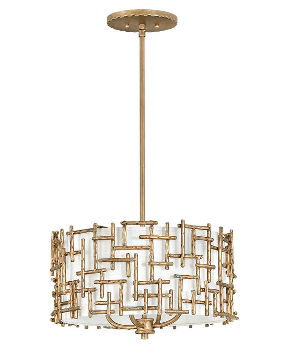 Fredrick Ramond FR33103BNG LED Pendant, Burnished Gold