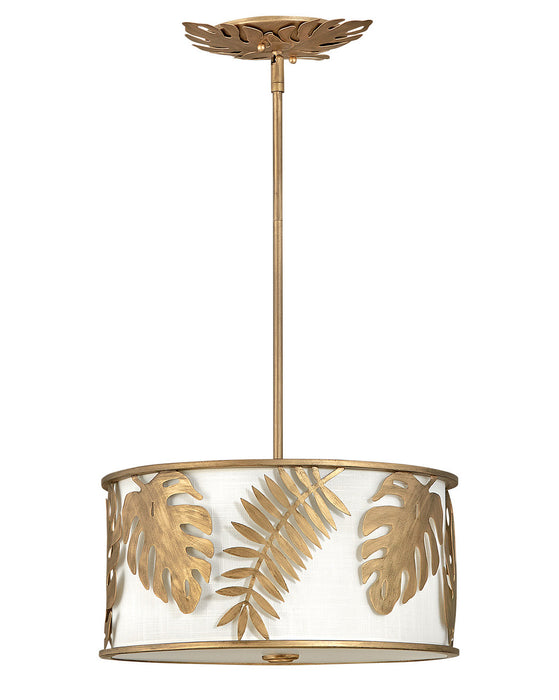 Fredrick Ramond FR35104BNG LED Foyer Pendant, Burnished Gold