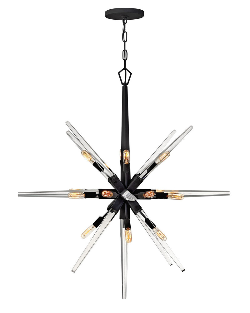 Fredrick Ramond FR47408BLK LED Chandelier, Black