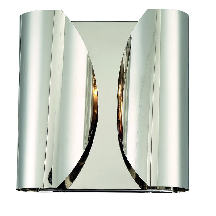 Crystorama MOQ-A3692-PN Two Light Wall Sconce, Polished Nickel