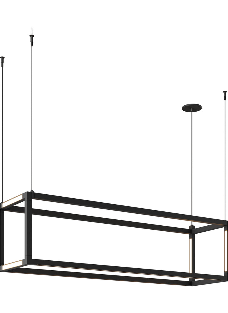 Visual Comfort Architectural 700BRXRL93048BS Linear Suspension, Nightshade Black