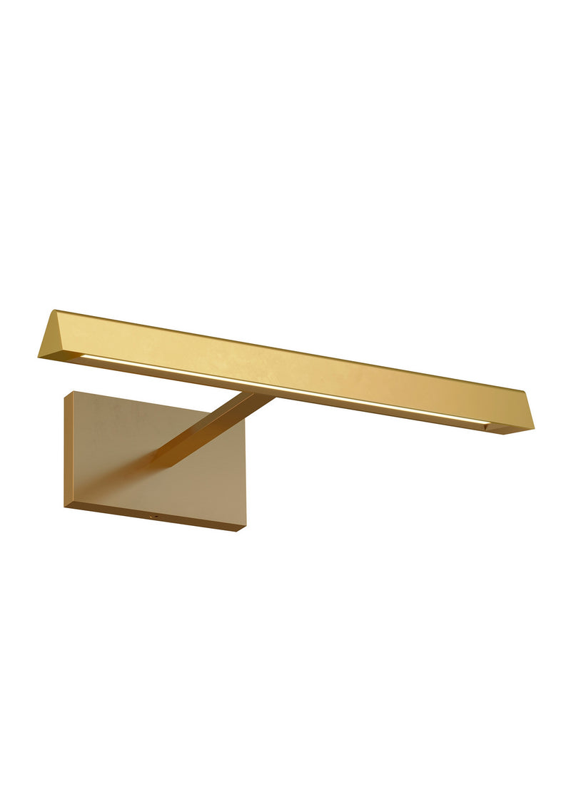 Visual Comfort Modern 700DES12NB-LED930 LED Wall Sconce, Natural Brass