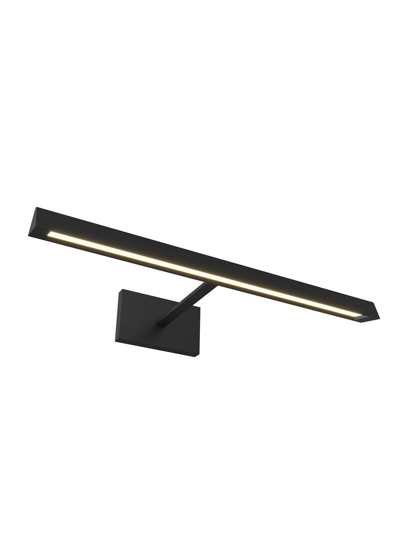 Visual Comfort Modern 700DES18B-LED930-277 LED Wall Sconce, Nightshade Black