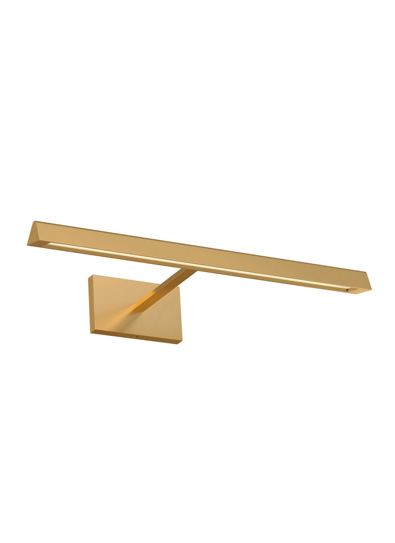 Visual Comfort Modern 700DES18NB-LED930 LED Wall Sconce, Natural Brass