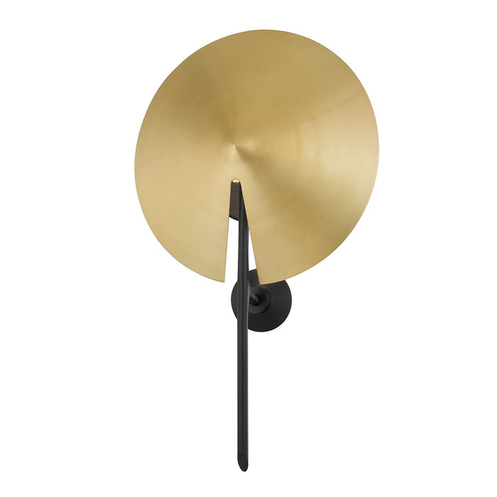 Hudson Valley 9701-AGB/BK One Light Wall Sconce, Aged Brass/Black