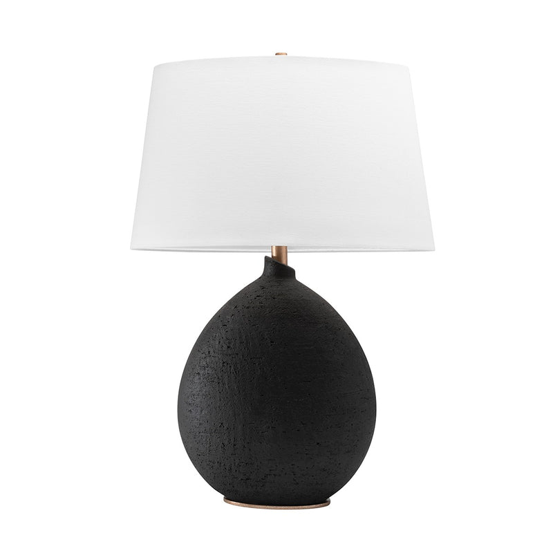 Hudson Valley L1361-BK One Light Table Lamp, Dusk Black