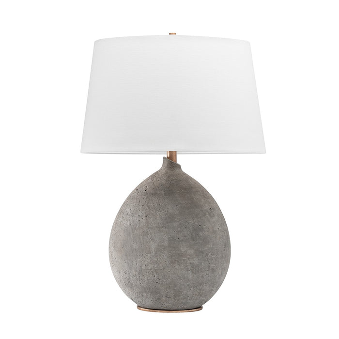 Hudson Valley L1361-GRY One Light Table Lamp, Gray
