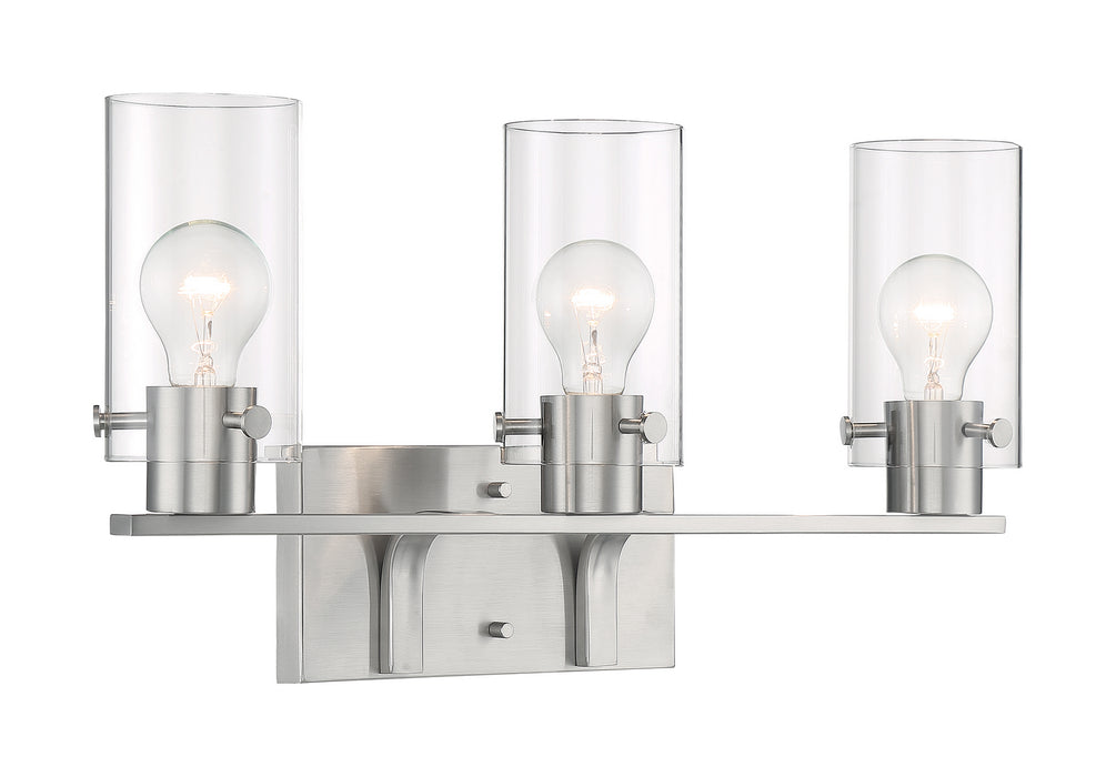Nuvo Lighting 60-7173 Three Light Vanity, Brushed Nickel