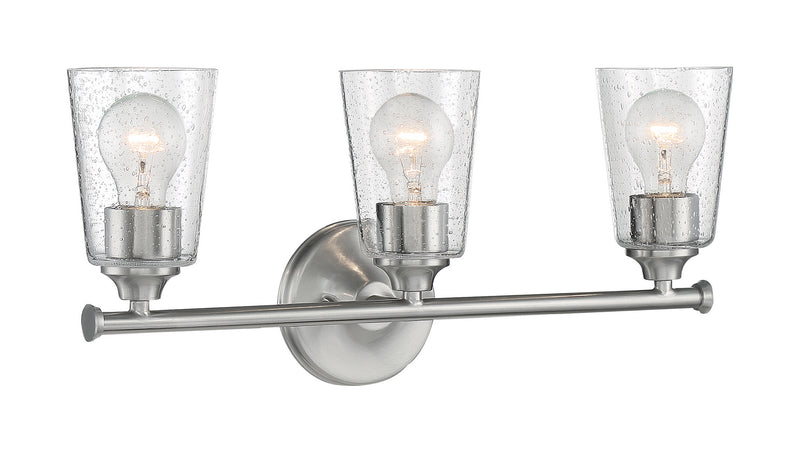 Nuvo Lighting 60-7183 Three Light Vanity, Brushed Nickel