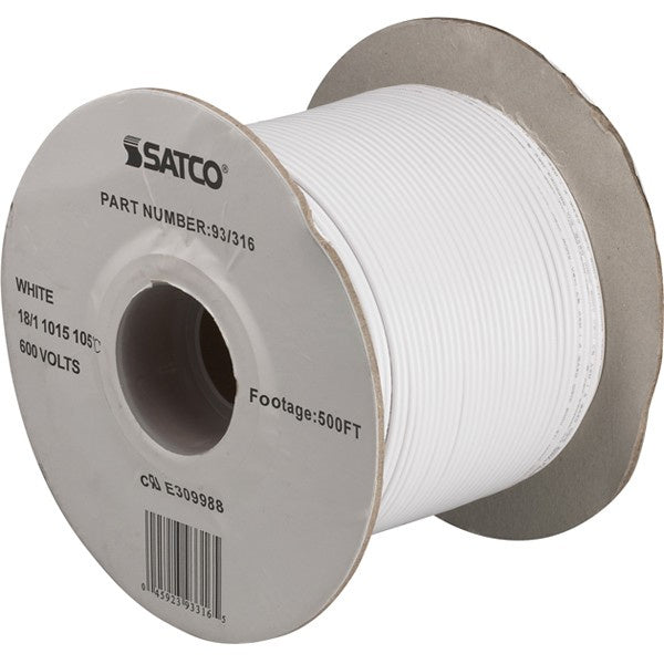 Satco 93-316 Lighting Bulk Wire, White