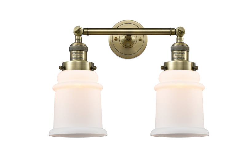 Innovations 208-AB-G181 Two Light Bath Vanity, Antique Brass