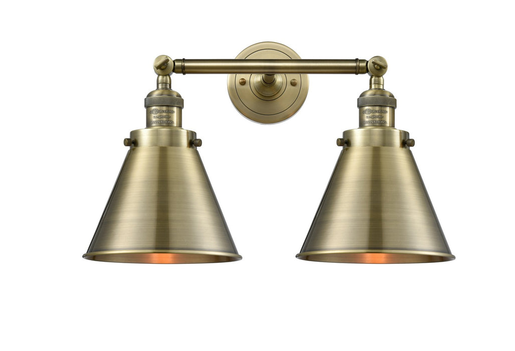 Innovations 208-AB-M13-AB-LED LED Bath Vanity, Antique Brass