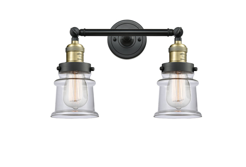 Innovations 208-BAB-G182S Two Light Bath Vanity, Black Antique Brass