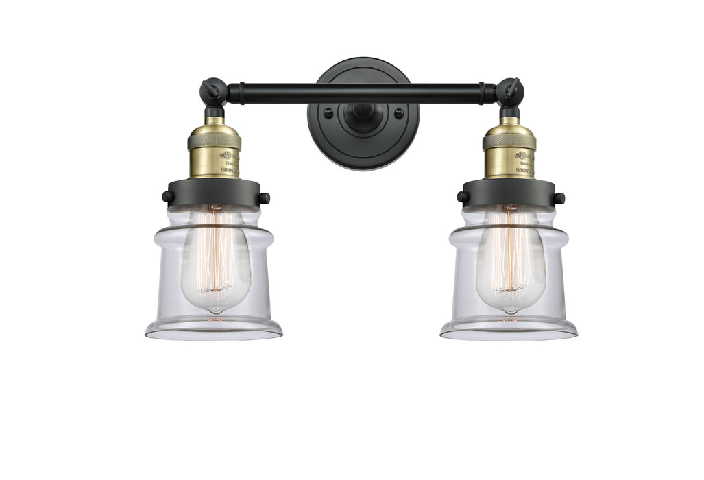 Innovations 208-BAB-G182S Two Light Bath Vanity, Black Antique Brass