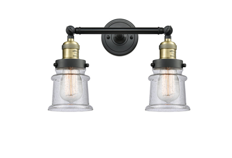 Innovations 208-BAB-G184S Two Light Bath Vanity, Black Antique Brass