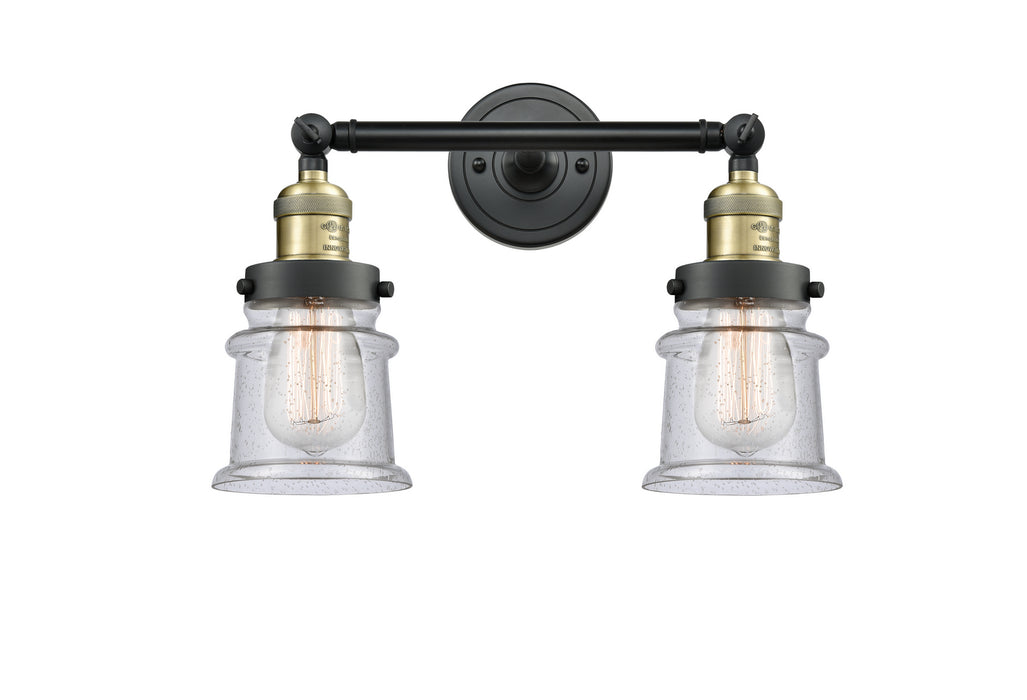 Innovations 208-BAB-G184S Two Light Bath Vanity, Black Antique Brass
