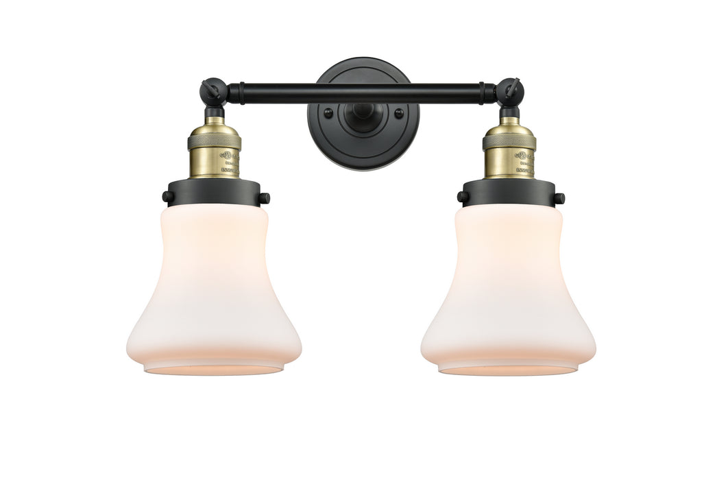 Innovations 208-BAB-G191 Two Light Bath Vanity, Black Antique Brass