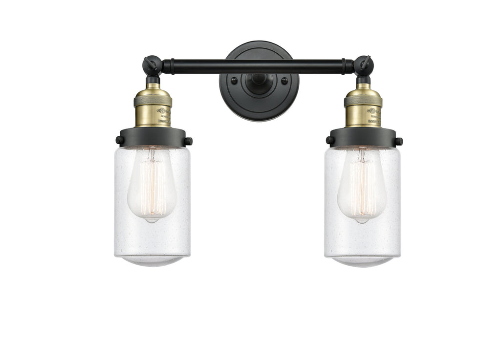 Innovations 208-BAB-G314 Two Light Bath Vanity, Black Antique Brass
